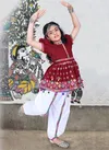 Maroon Colour Garbi New Latest Designer Navratri Special Kids wear Kediya And Dhoti Collection 4 Garbi